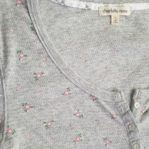 charlotte russe floral PJ set